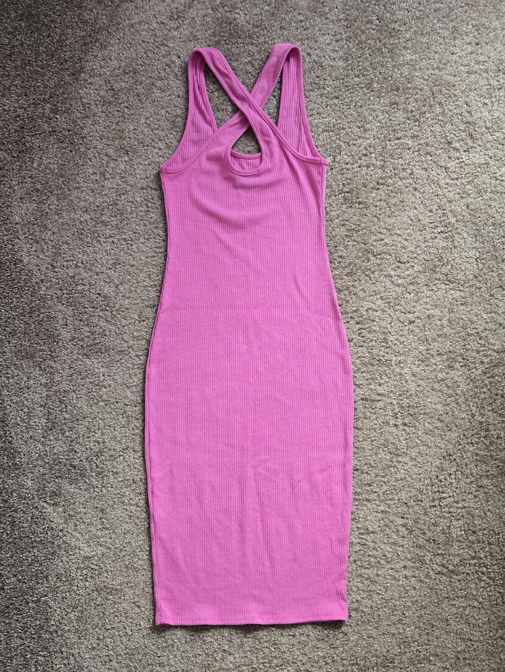 Vici Ribbed Cross Back Dress - Picture 3 of 3